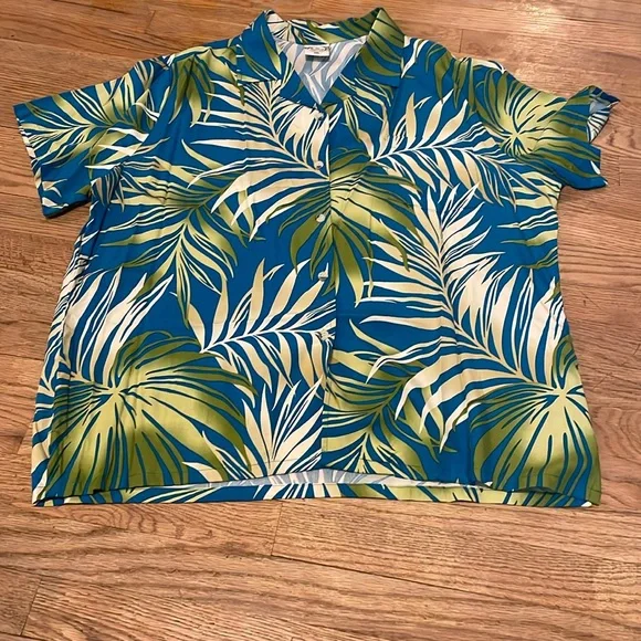 Nice go barefoot button down floral Hawaiian shirt - Picture 1 of 6